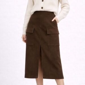 Mango CARGO SKIRT WITH SLIT